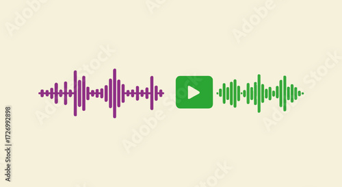 Vector illustration audio and video