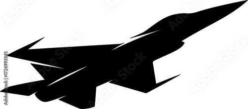 PLANE VECTOR SILHOUETTE