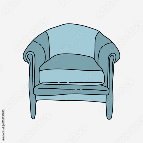 armchair home decor interior design illustration