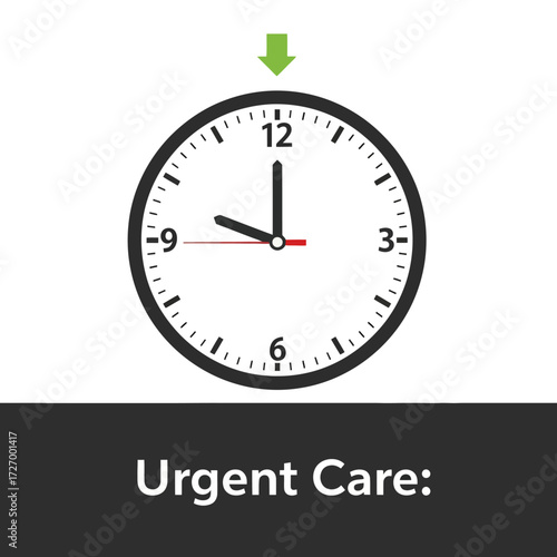 The essential concept of urgent care services, symbolizing immediate medical attention and the critical importance of prompt response for time-sensitive healthcare needs