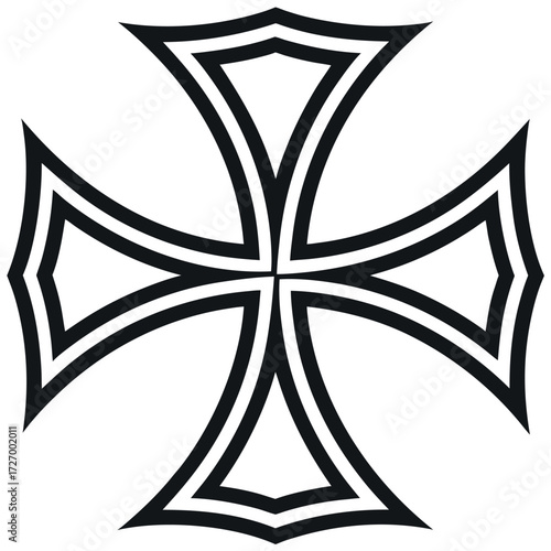 Black Colour ornament Vector Illustration, Solid White Background (2).eps