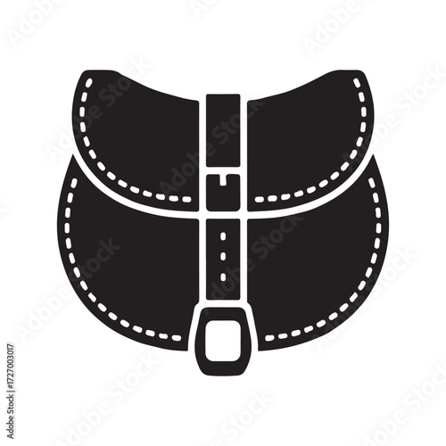 Classic Saddle Bag Solid Icon