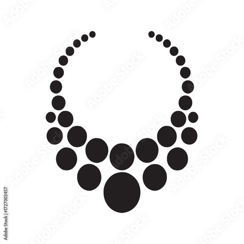 Bold Statement Necklace Solid Icon