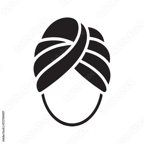 Cultural Turban Wrap Solid Icon