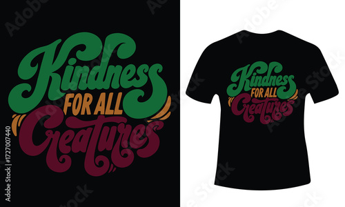 Heartwarming illustration of a person spreading kindness with colorful abstract elements