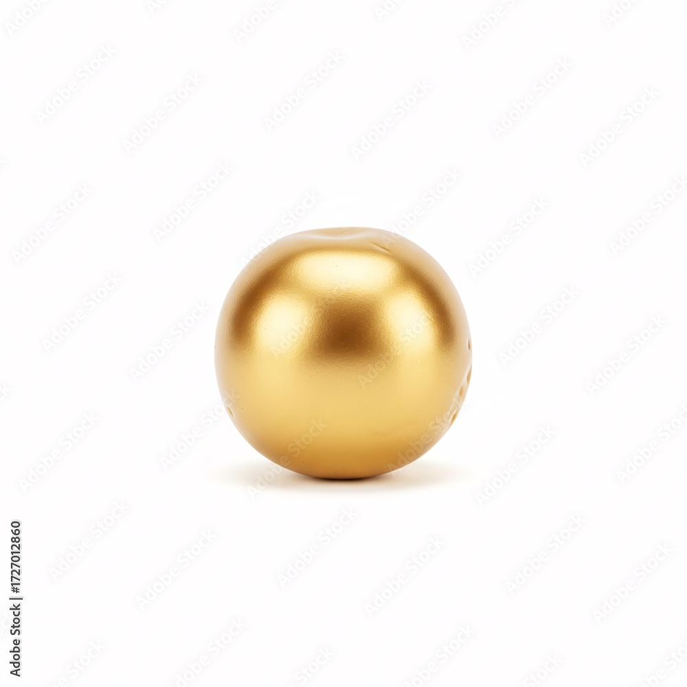 Obraz premium A matte gold sphere reflecting light