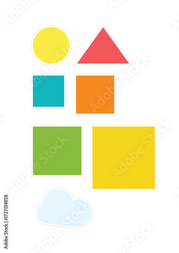 Free Download Set of colorful elements for scrapbooking. Vector stock illustration. - GFXLoad