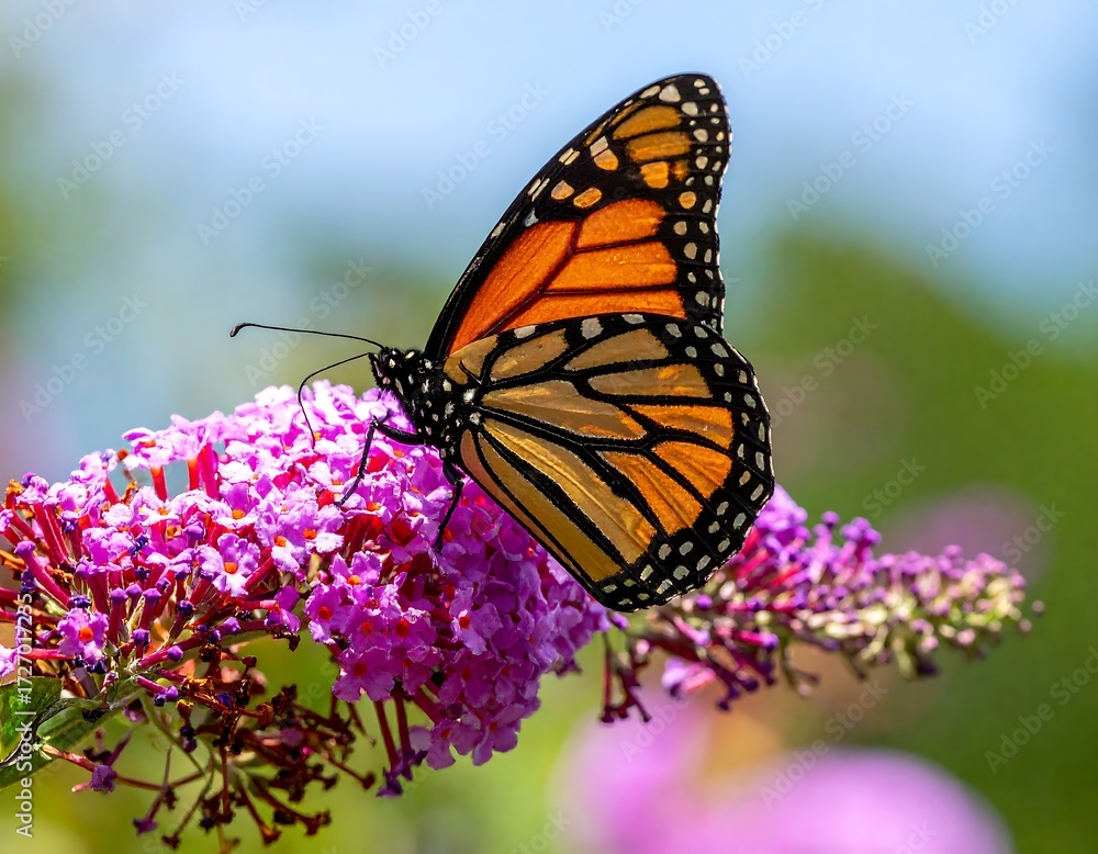 Fototapeta premium Monarch butterfly on a flower