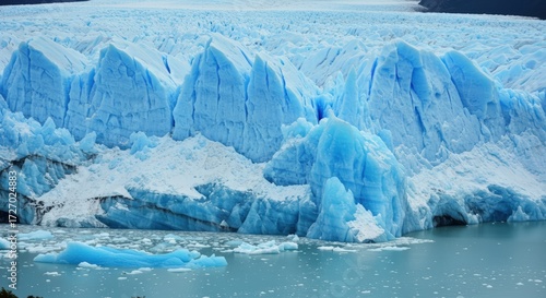 Ice glacier landscape