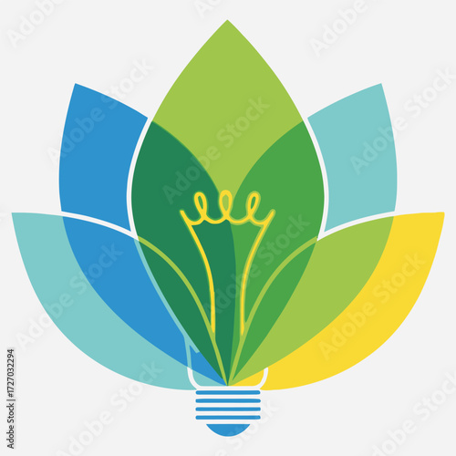 Creative Light Bulb Design A Symbol of Innovation, Ideas, and Sustainable Energy Solutions