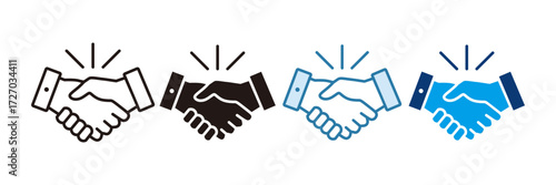 Agreement Icon Set Multiple Style Collection