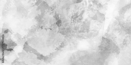 Gray smoke on black or white color abstract watercolor background, black and white paint color silhouettes of woods,  abstract stormy waves and spray in painted texture with soft blurred white fog.