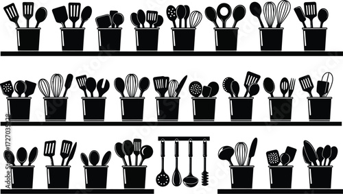 Kitchen Utensils Collection, Spoons, Whisks
