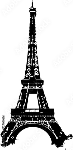 Iconic Eiffel Tower silhouette captures timeless Parisian charm and romantic travel aspirations for global exploration