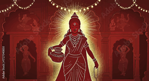 Celebrating Divine Feminine An Artistic Depiction of the Goddess and Ancient Tradition