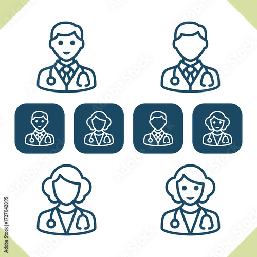 Medical Staff Icons