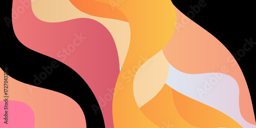 bottom half sports one design, Summer abstract pattern. Ideal for wrapping paper, abstract background with colorful gradient rainbow beautiful, long multicolored ribbons is fluttering in the wind.