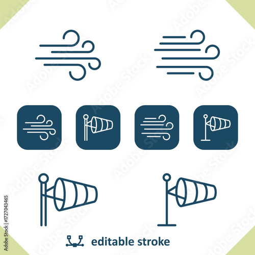 Weather Icons. Wind, Windy, Windsock