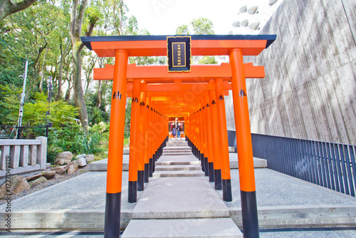 Ikuta Shrine located in Sannomiya, Chuo-ward Kobe, Japan, and is possibly among the oldest shrines in the country.