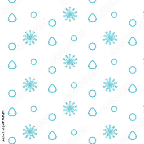 seamless pattern with snowflakes