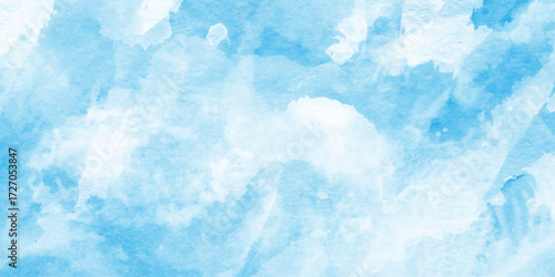 abstract blue or white watercolor background,  evoking calm and tranquility, abstract acrylic painting on canvas, hand painted texture background, creating a textured pattern against the clear blue