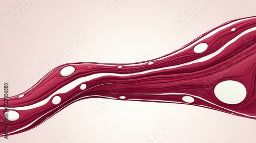 Modern Maroon Abstract Art with Glow