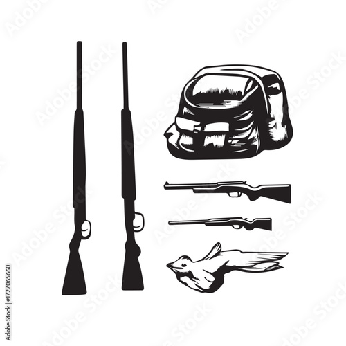 hunting equipment set