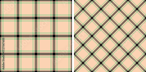 Checkered design for prints. Seamless white, black color check pattern.Repeating patern plaid.  Repeated tartan fabric.Ekose texture. Madras flannel.Vector scottish fabriс.Checker line.Stripe gingham