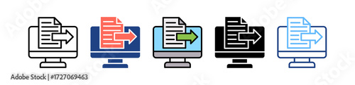 Digital Export multiple icon