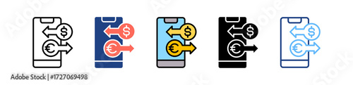 Borderless Transaction multiple icon