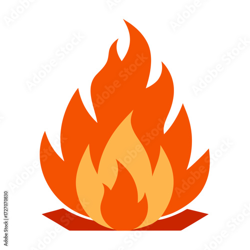 vector fire icon
