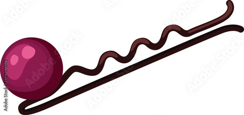 vector illustration of hair accessories