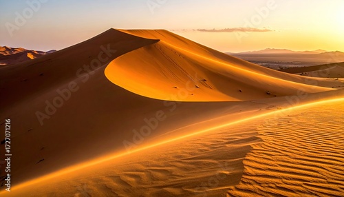 Sand dunes in the desert