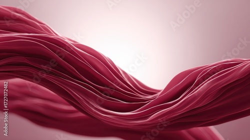 Elegant Maroon Fabric Art with Glow Effect