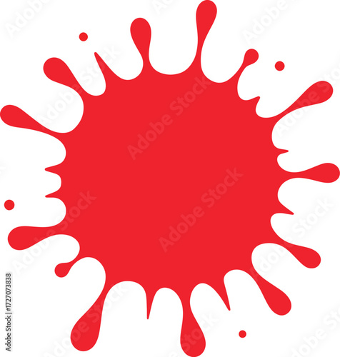 red paint splash
