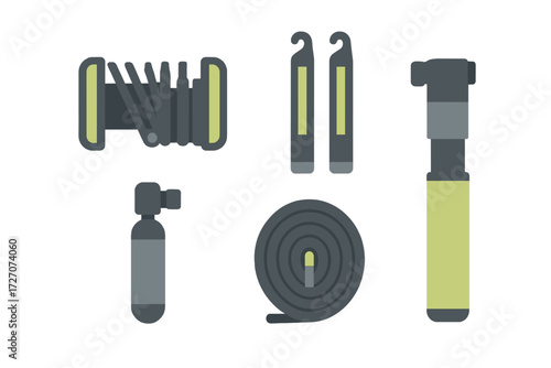 Bike maintenance tools for cycling enthusiasts with varied functions in a compact arrangement