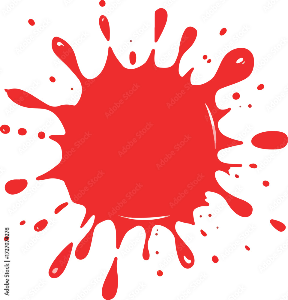 Obraz premium red paint splashes