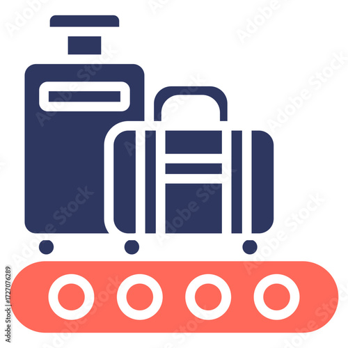 Luggage Handling glyph color icon