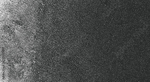 Halftone dots pattern overlay on grunge texture vector background, dark and light tone