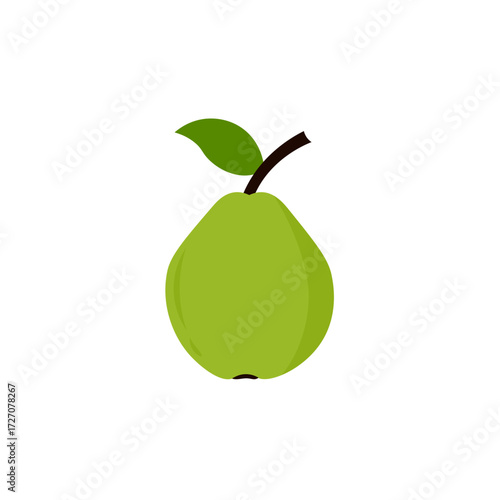 pear with leaf