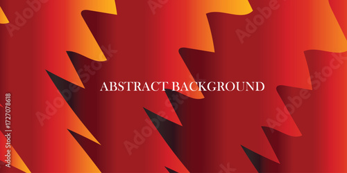 Abstract background with sharp, jagged shapes in a gradient of red, orange, and yellow, creating a dynamic and energetic visual effect