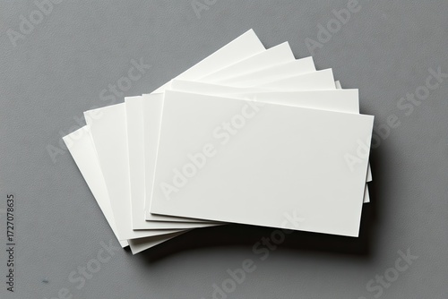 Blank business cards stacked (2)