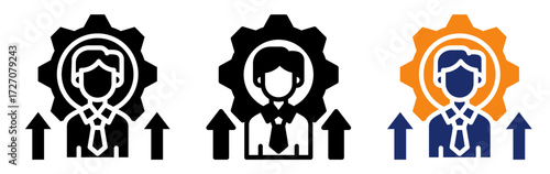 Self Improvement Icon Collection Glyph & Mixed Style 