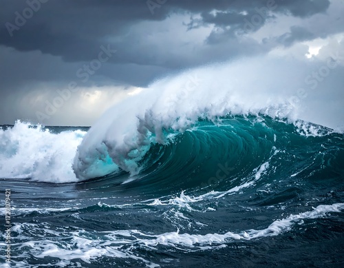 Fototapeta Naklejka Na Ścianę i Meble -  Powerful ocean wave