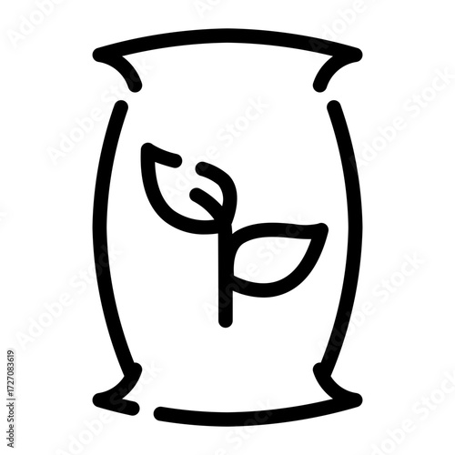 fertilizer line icon