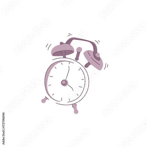 alarm clock on white background