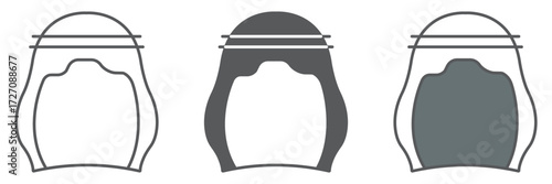 Keffiyeh icon, ramadan and islam, muslim hat sign, vector graphics, a linear pattern on a white background, editable stroke
