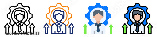 Self Improvement Icon Multiple Style Collection Set 