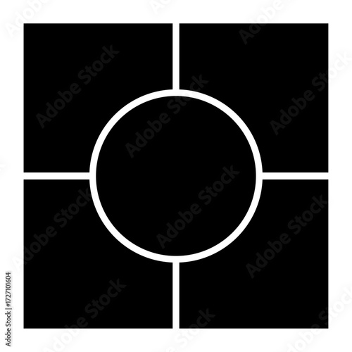 5 Empty geometric photo collage grid rectangle template shape. Modern tiles pattern mosaic for portfolio presentation. Background and photo album for wall mood board.	
