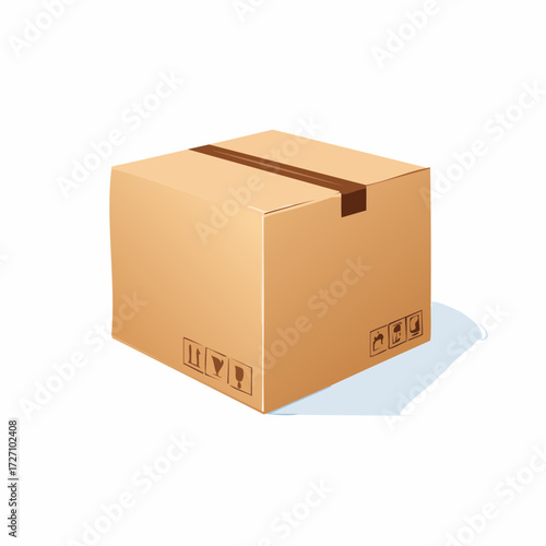 Cardboard Box Mockup	